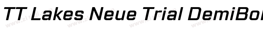TT Lakes Neue Trial DemiBold字体转换